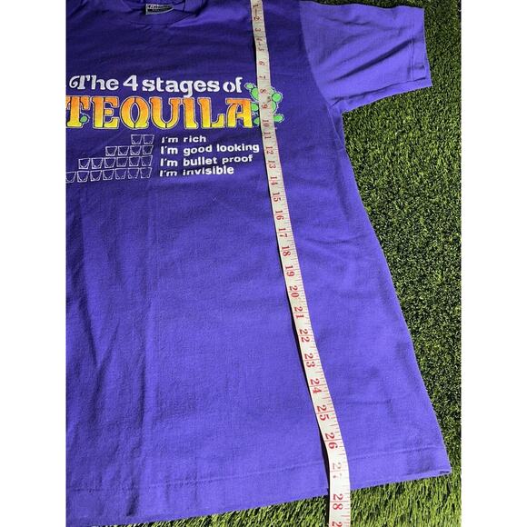 Vintage Tequila Single Stitch T-Shirt Size L Made In USA Cruise, Party Funny - Picture 8 of 9